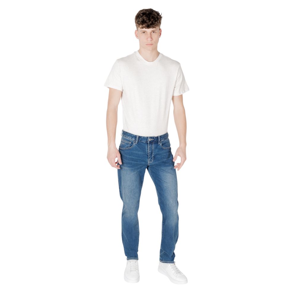 Armani Exchange Blaue Baumwoll-Skinny-Jeans