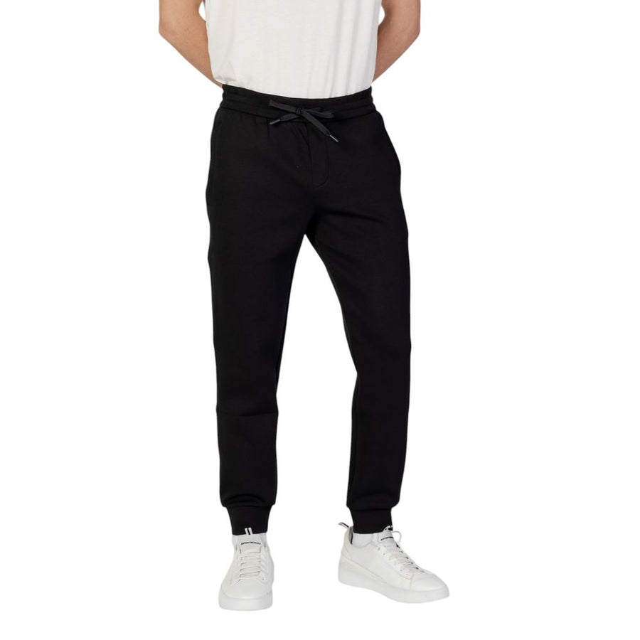 Armani Exchange Black Cotton Joggers