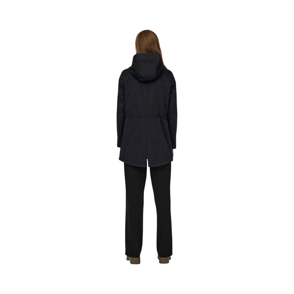 Only Schwarzer Parka aus Polyester