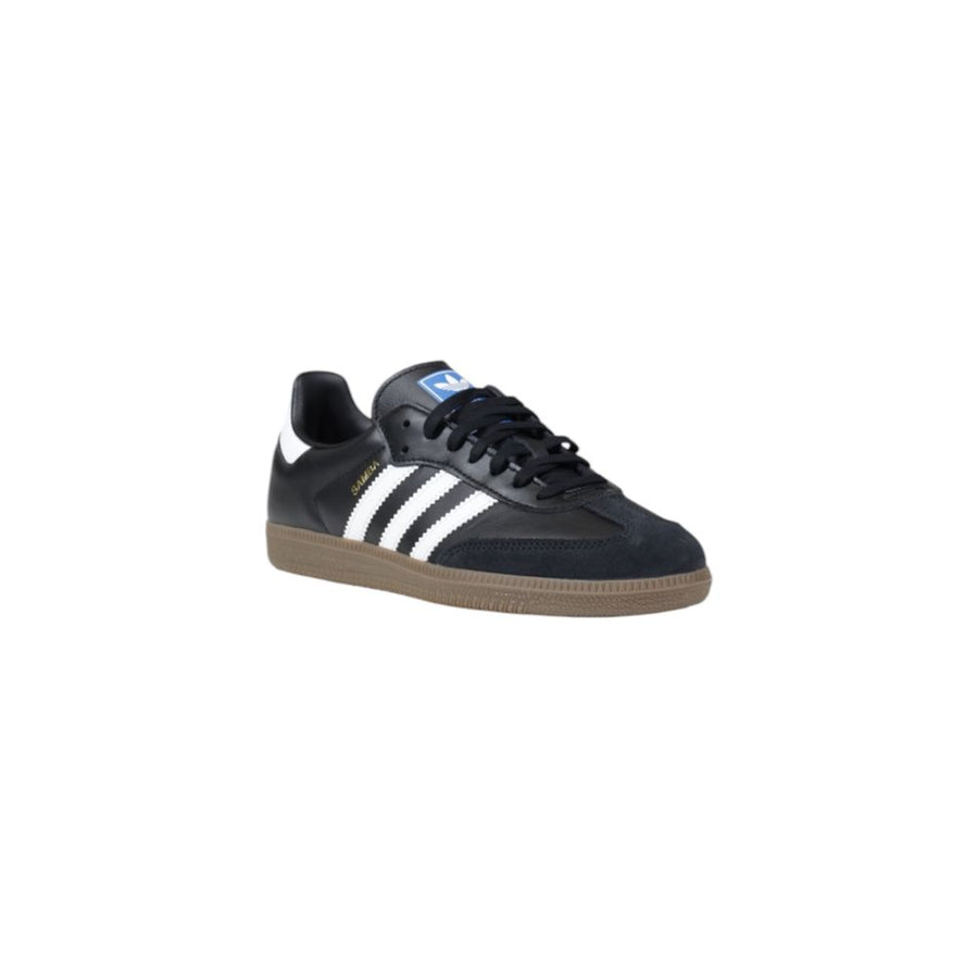 Adidas Originals Schwarze Leder-Sneaker im Athletic-Stil
