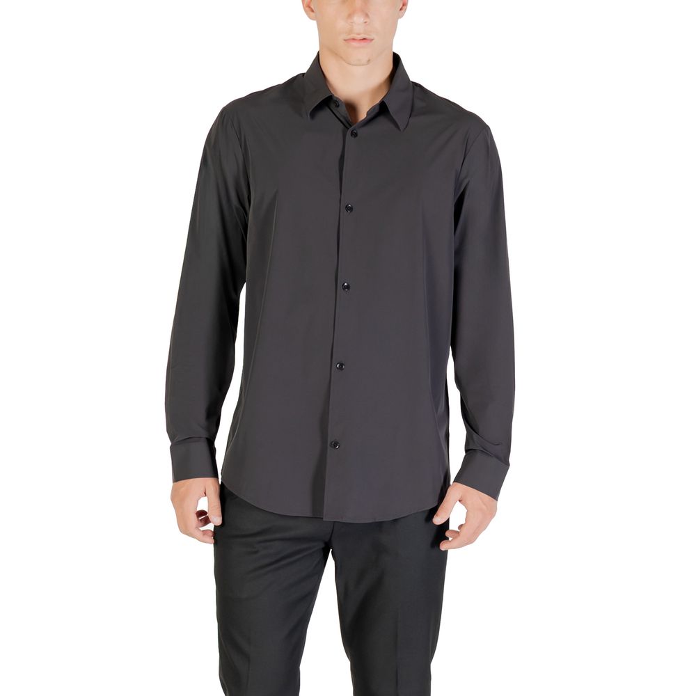 Armani Exchange Black Elastane Shirt