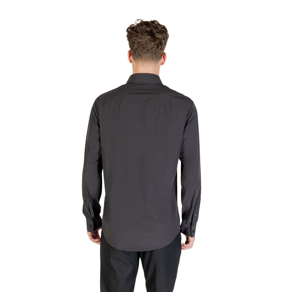 Armani Exchange Black Elastane Shirt