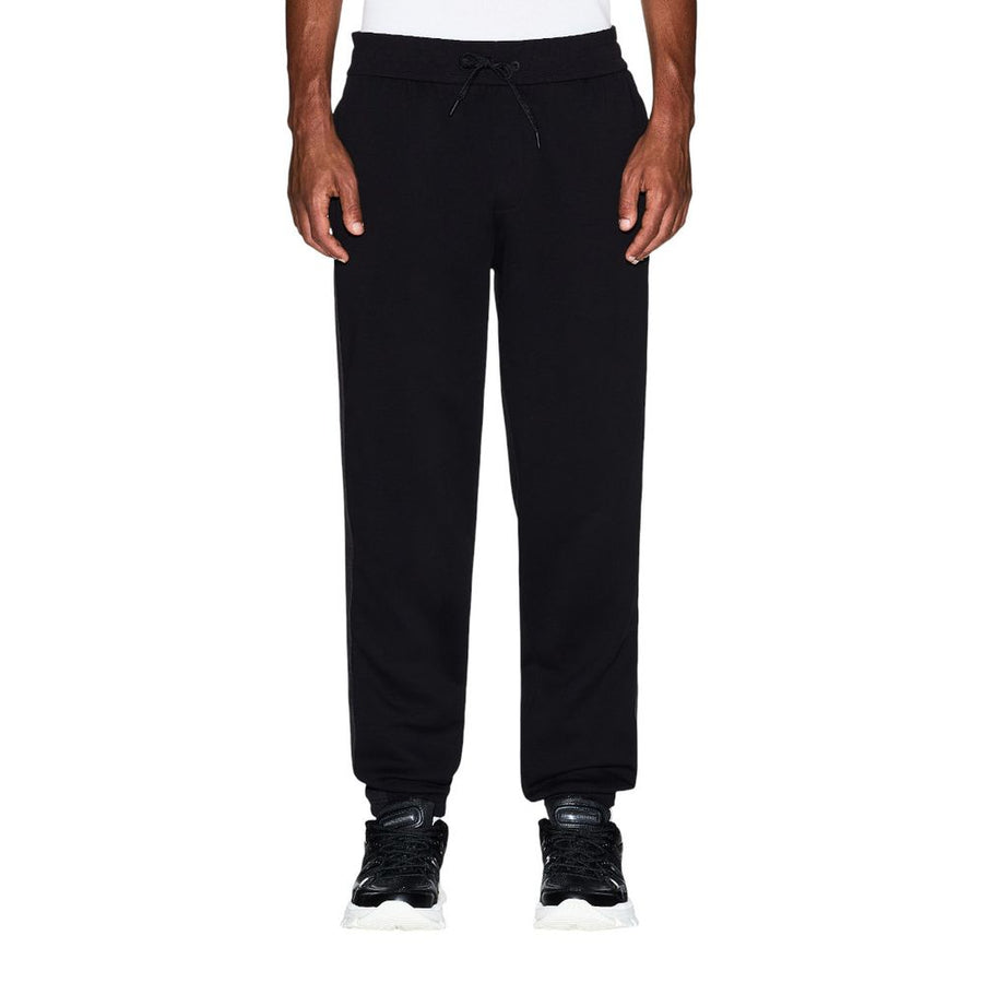 Armani Exchange Black Cotton Joggers