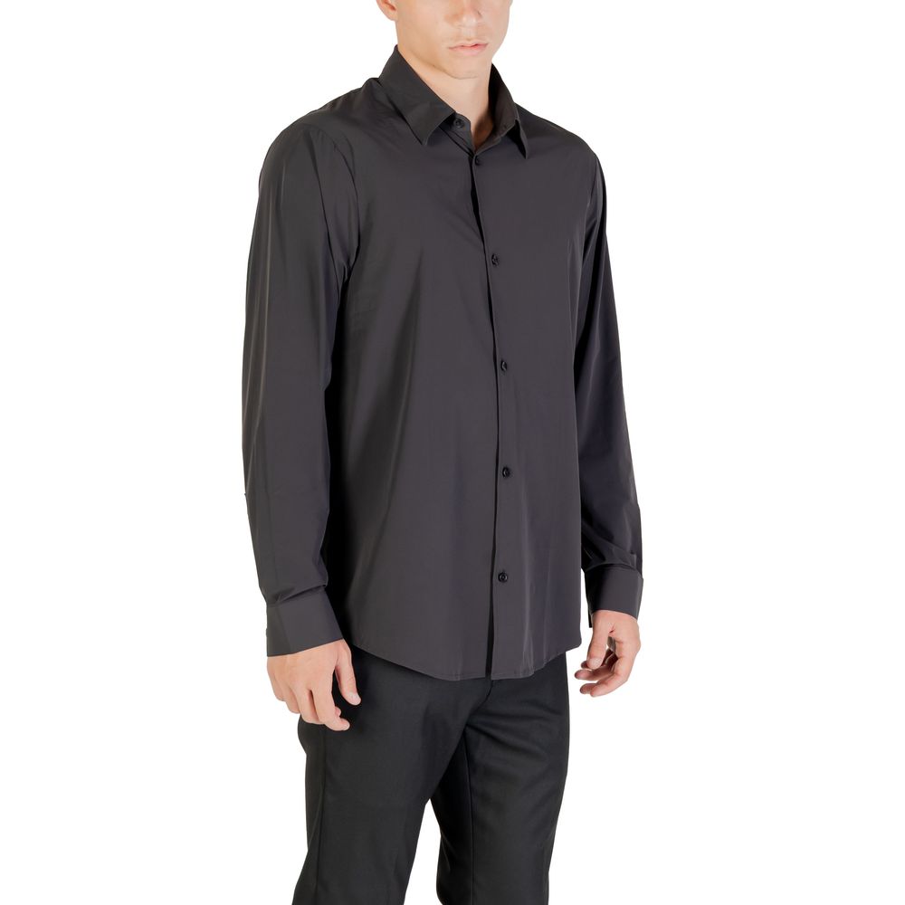 Armani Exchange Black Elastane Shirt
