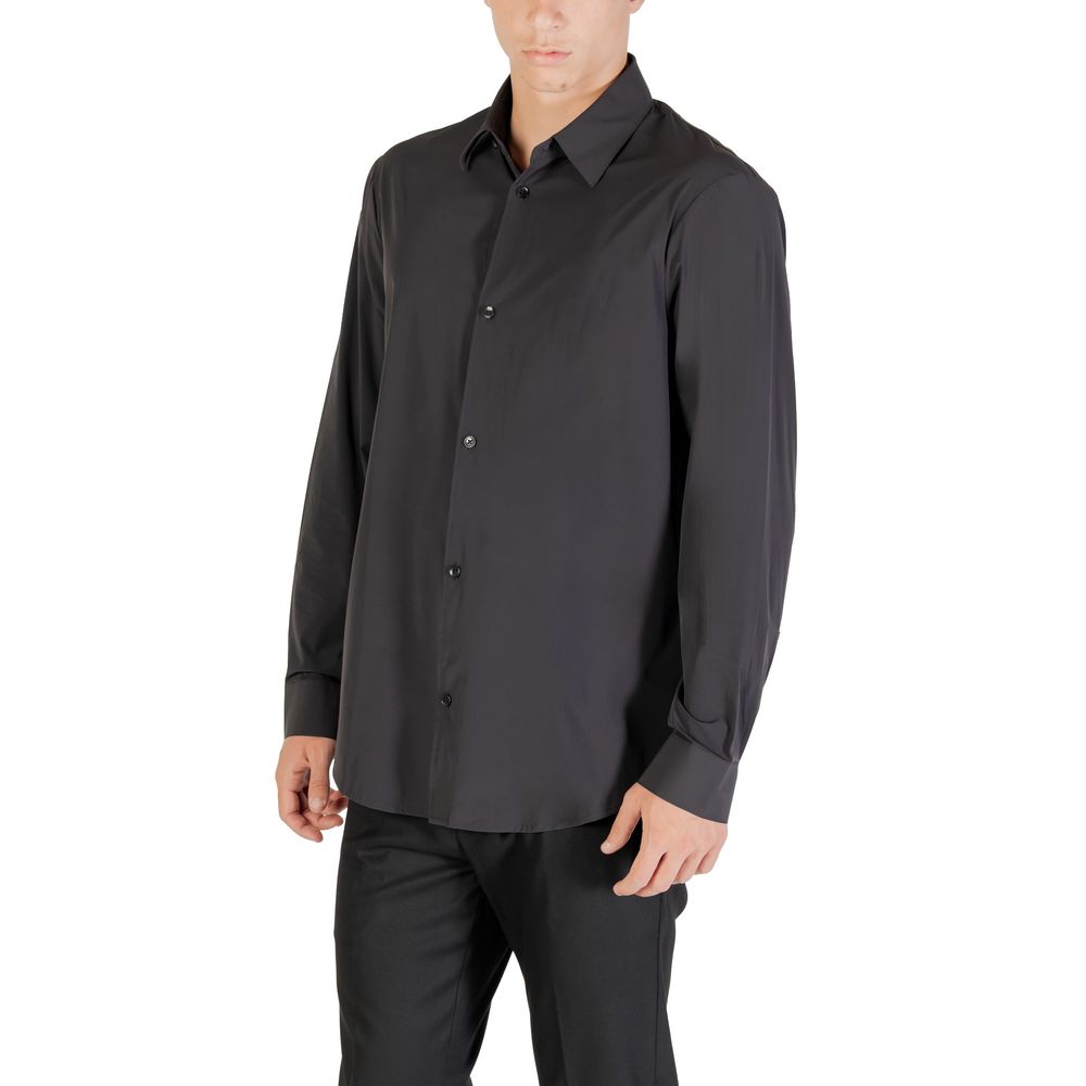 Armani Exchange Black Elastane Shirt