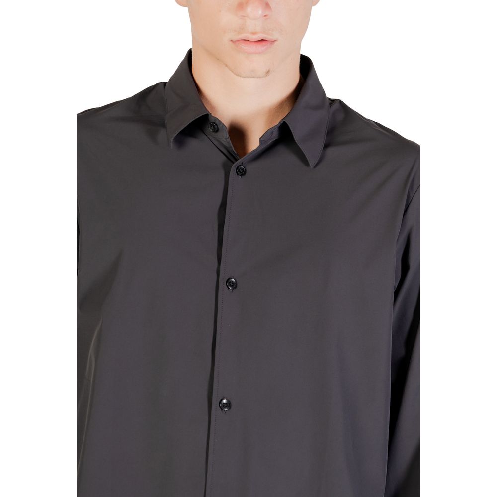 Armani Exchange Black Elastane Shirt