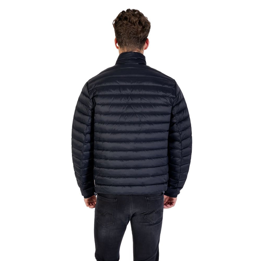 Armani Exchange Blauer Mantel aus Polyamid