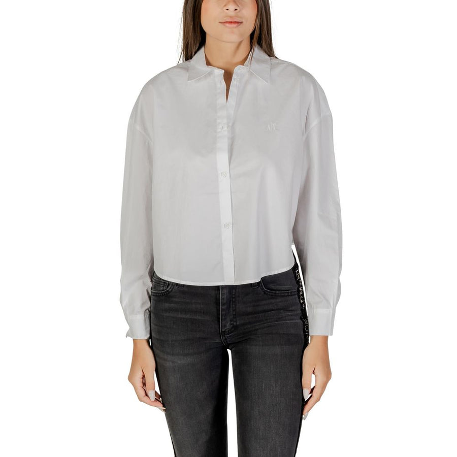 Armani Exchange Weiße Baumwollbluse