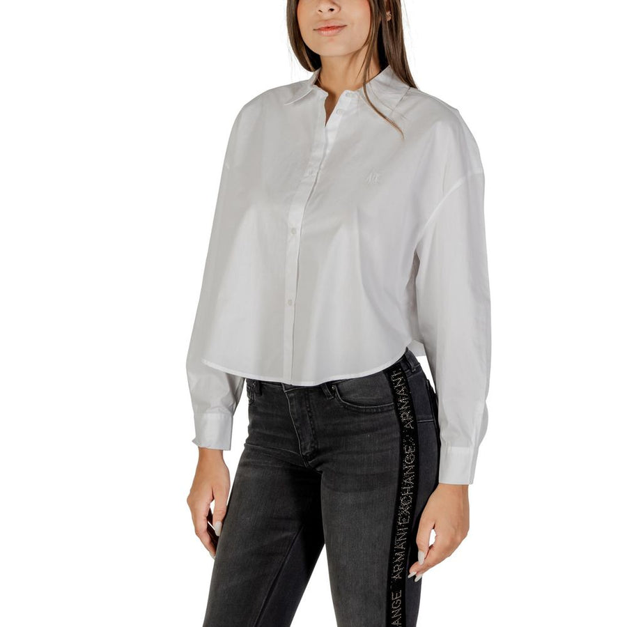 Armani Exchange Weiße Baumwollbluse