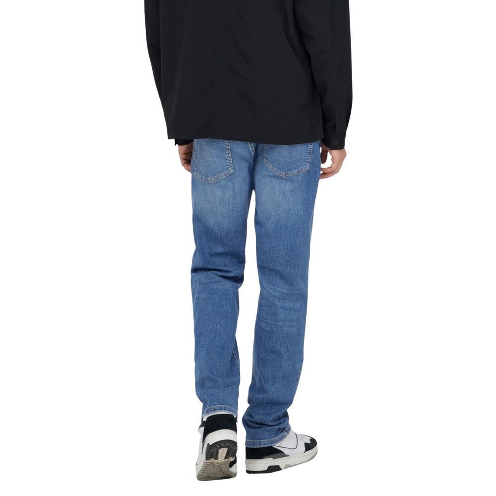 Only & Sons Blaue Baumwolljeans im Relaxed Fit