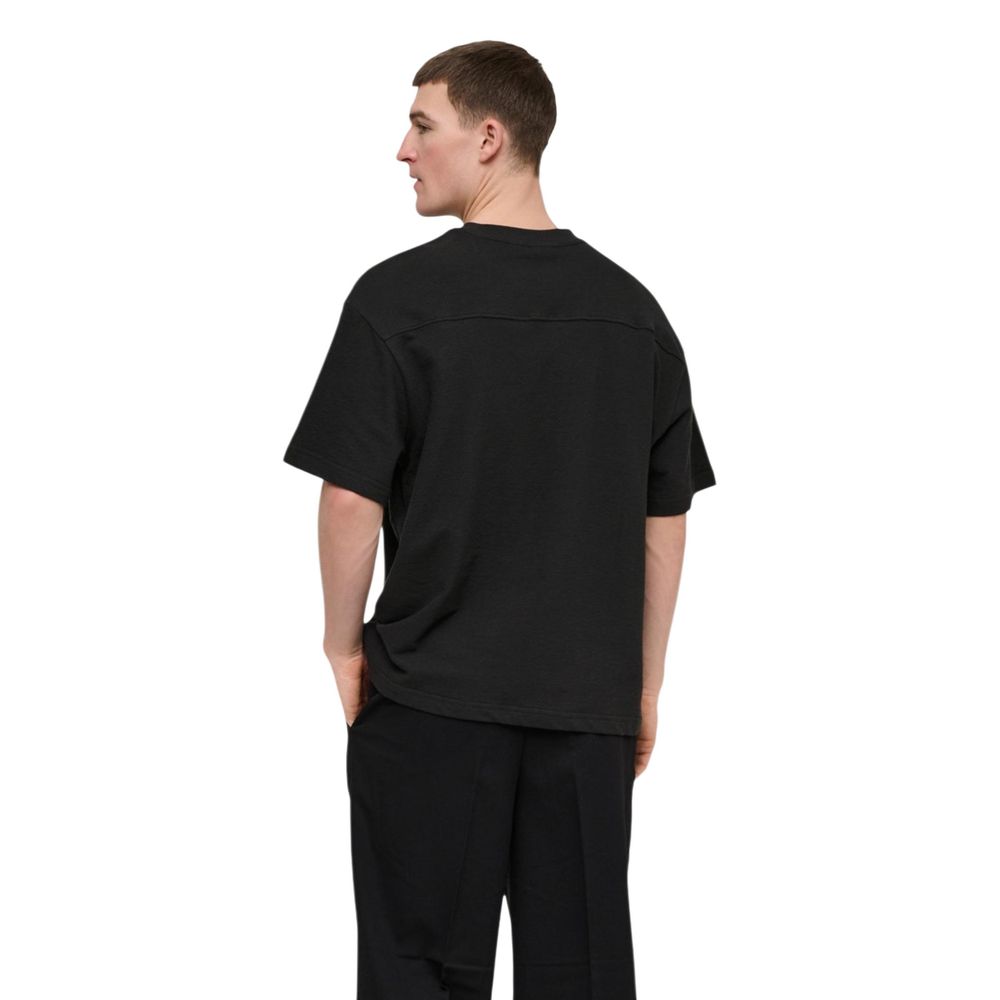Only & Sons Schwarzes Baumwoll-T-Shirt