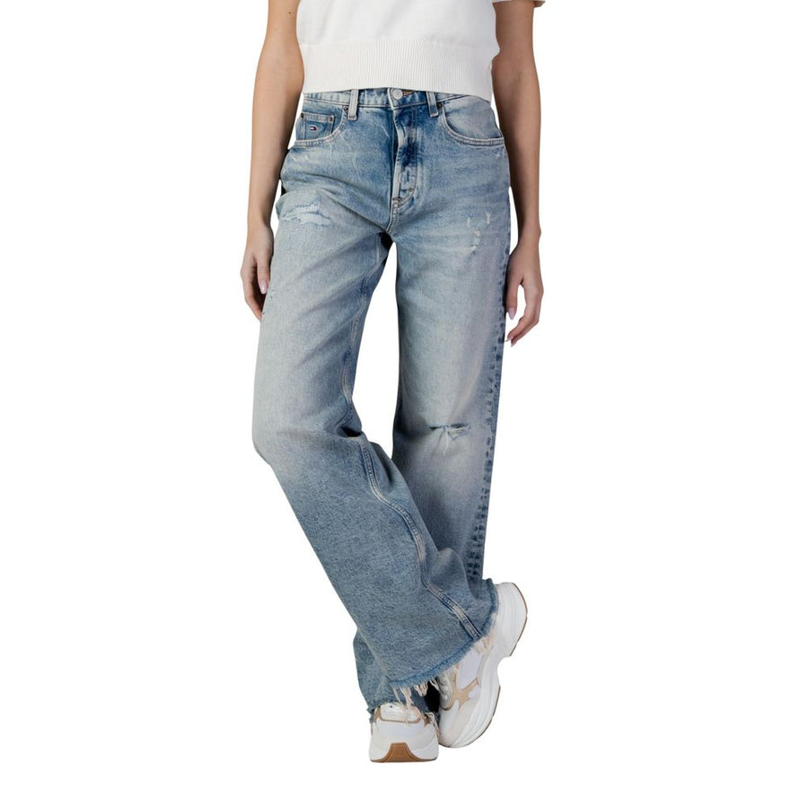 Tommy Hilfiger Jeans Hellblaue Bootcut Jeans aus recycelter Baumwolle
