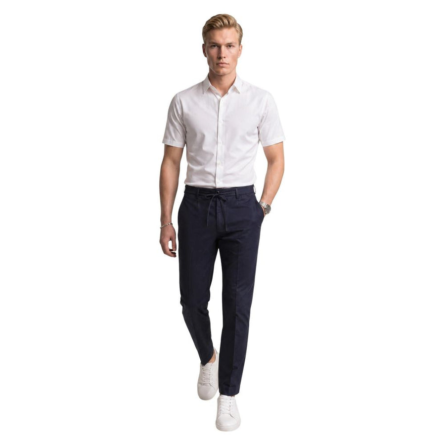 Armani Exchange Weißes Polyamid-Shirt mit kurzen Ärmeln