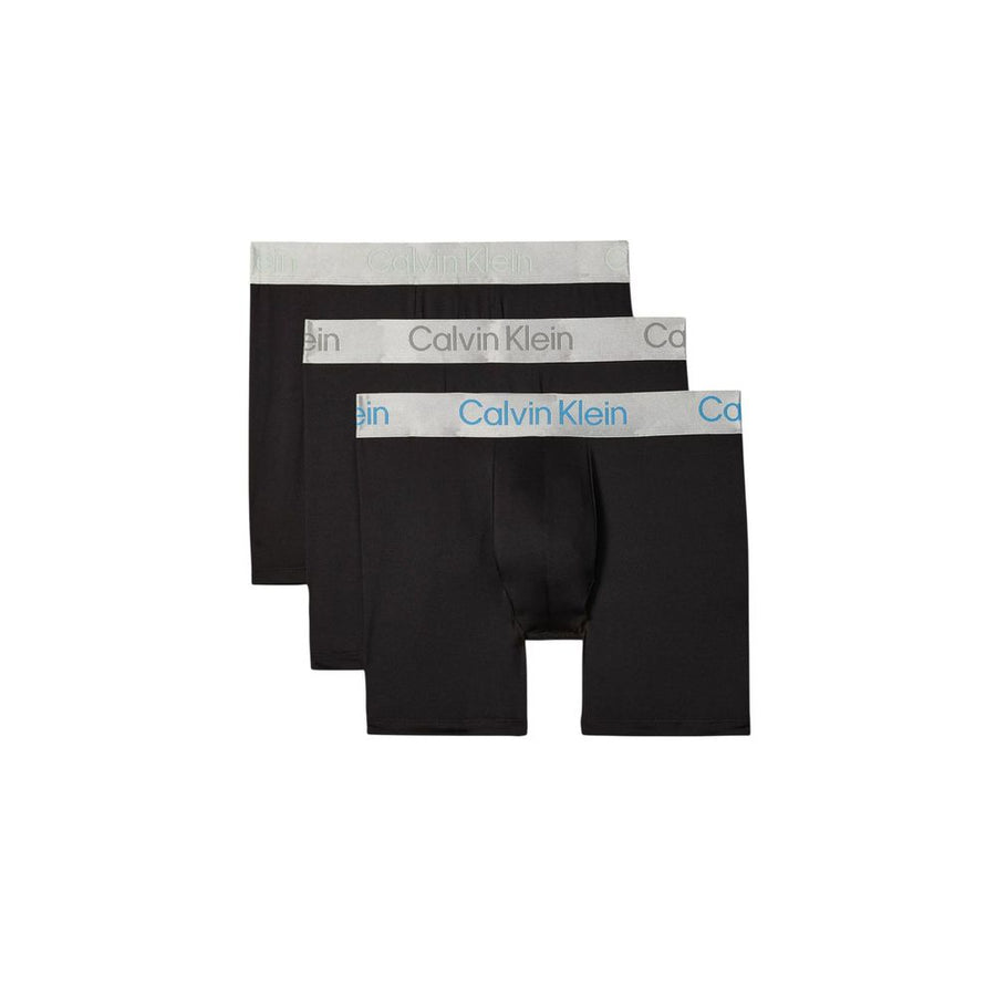Calvin Klein Underwear Schwarze und weiße Boxershorts aus recyceltem Polyester