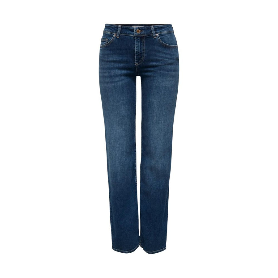 Only Blaue Bootcut-Jeans aus Baumwolle