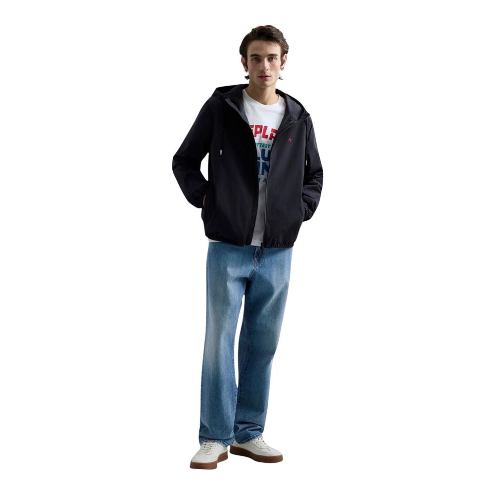 Replay Schwarze Shell-Jacke aus Polyester