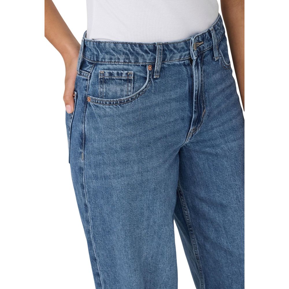 Only Blaue Baumwolljeans im Relaxed Fit