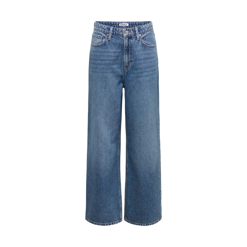 Only Blaue Baumwolljeans im Relaxed Fit