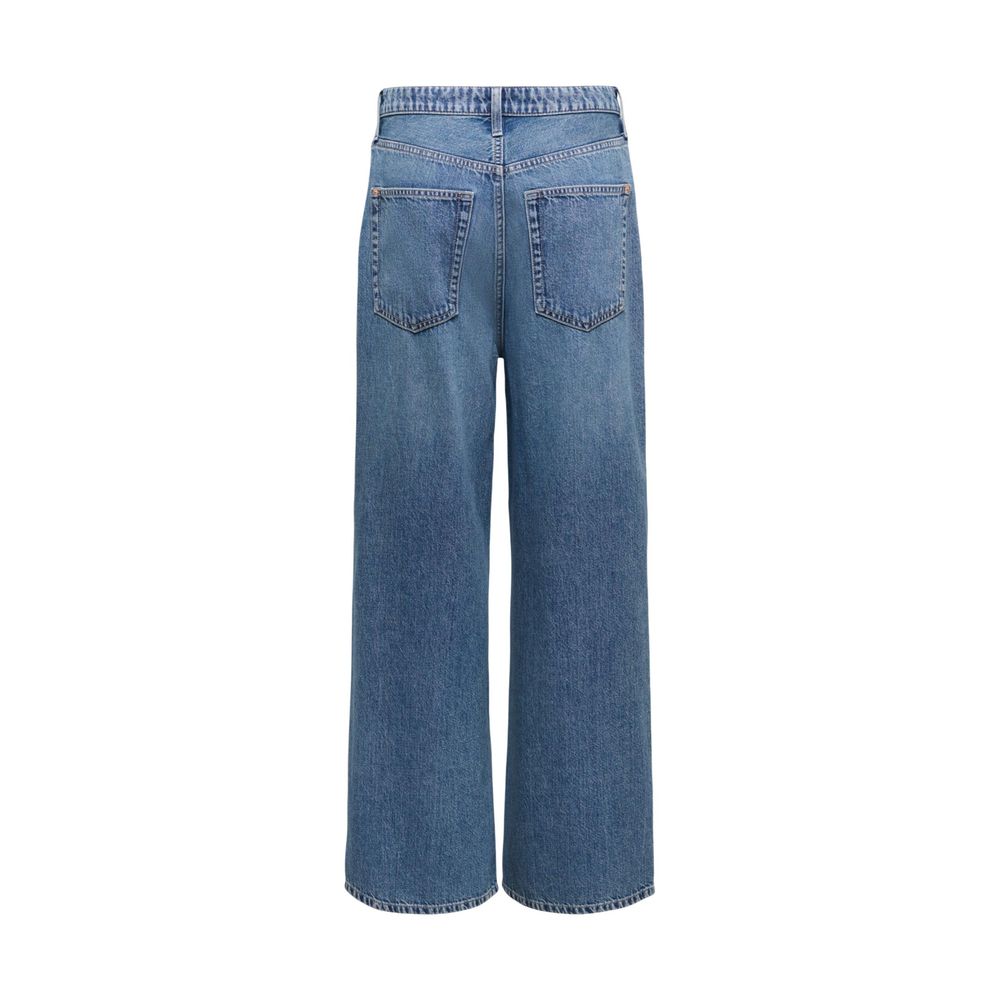 Only Blaue Baumwolljeans im Relaxed Fit