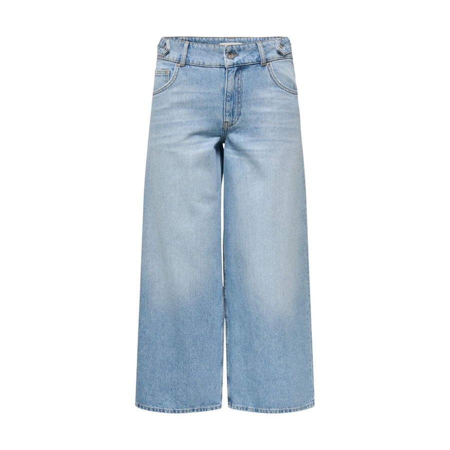 Only Hellblaue Mom Jeans aus Baumwolle