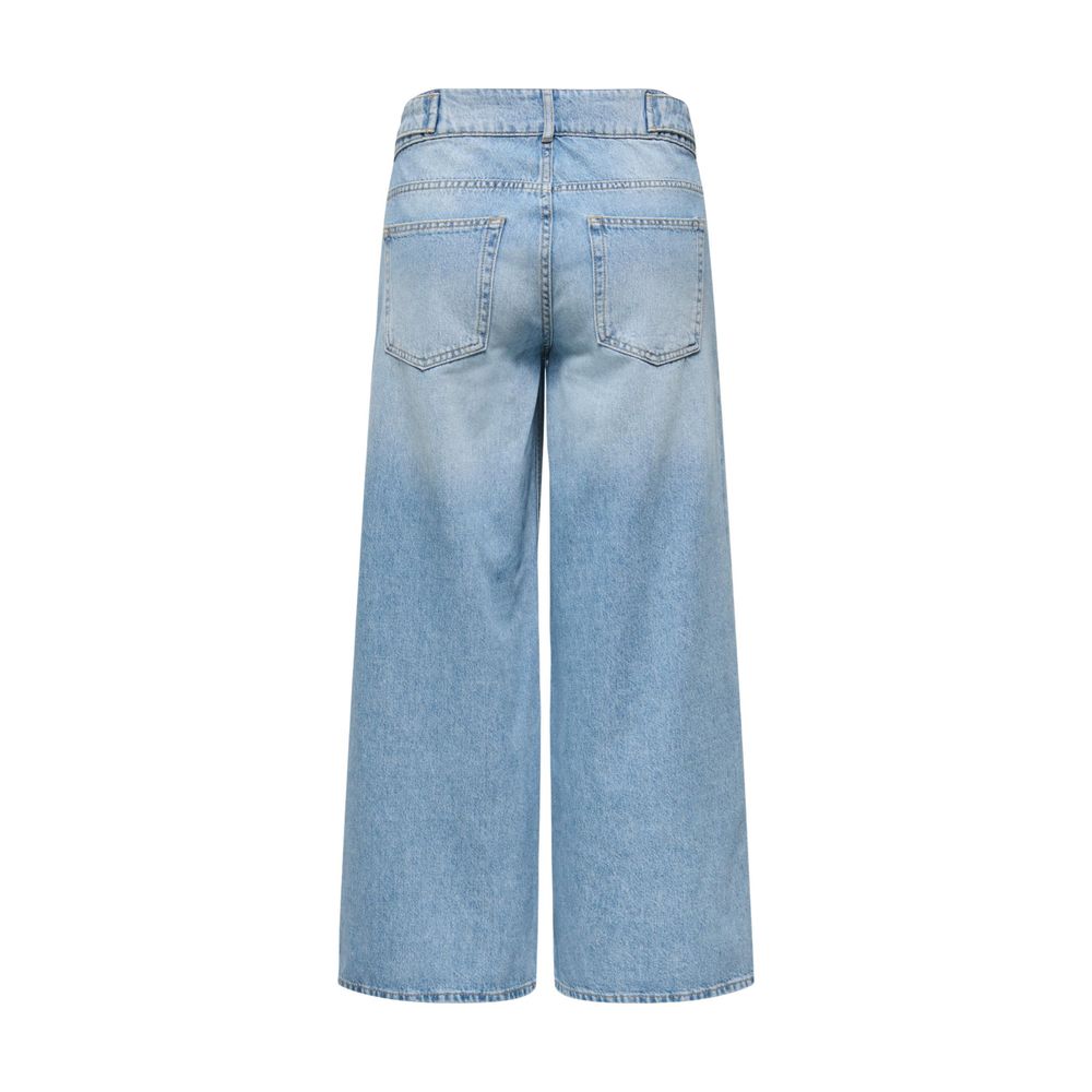 Only Hellblaue Mom Jeans aus Baumwolle