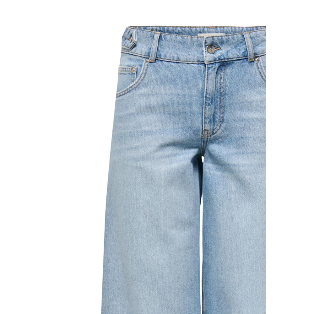 Only Hellblaue Mom Jeans aus Baumwolle