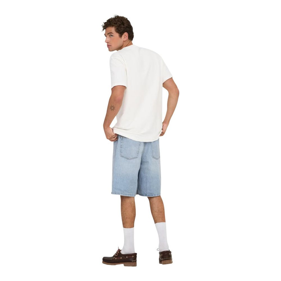 Only & Sons Hellblaue Bermuda-Shorts aus Bio-Baumwolle