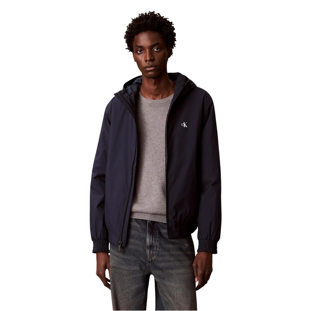Calvin Klein Jeans Full-Length Blue Jacket in Recycled Polyester