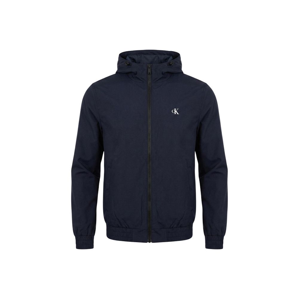 Calvin Klein Jeans Full-Length Blue Jacket in Recycled Polyester