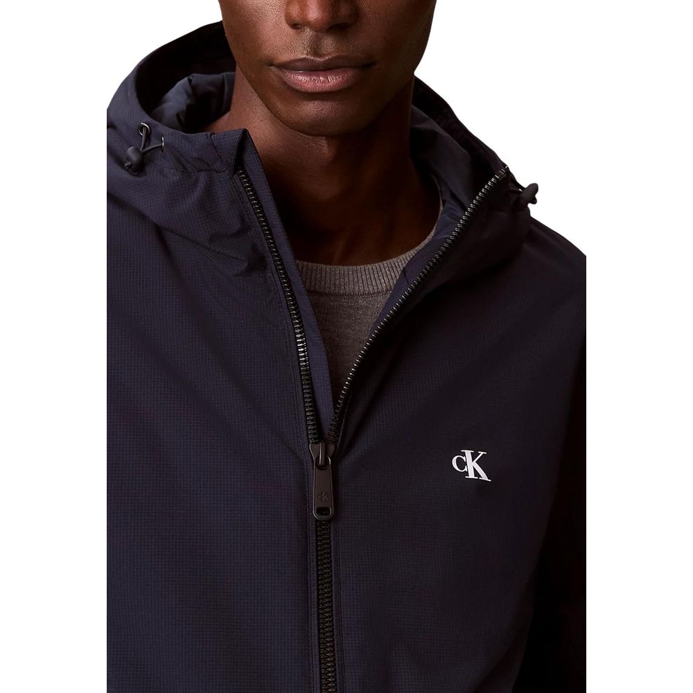 Calvin Klein Jeans Full-Length Blue Jacket in Recycled Polyester