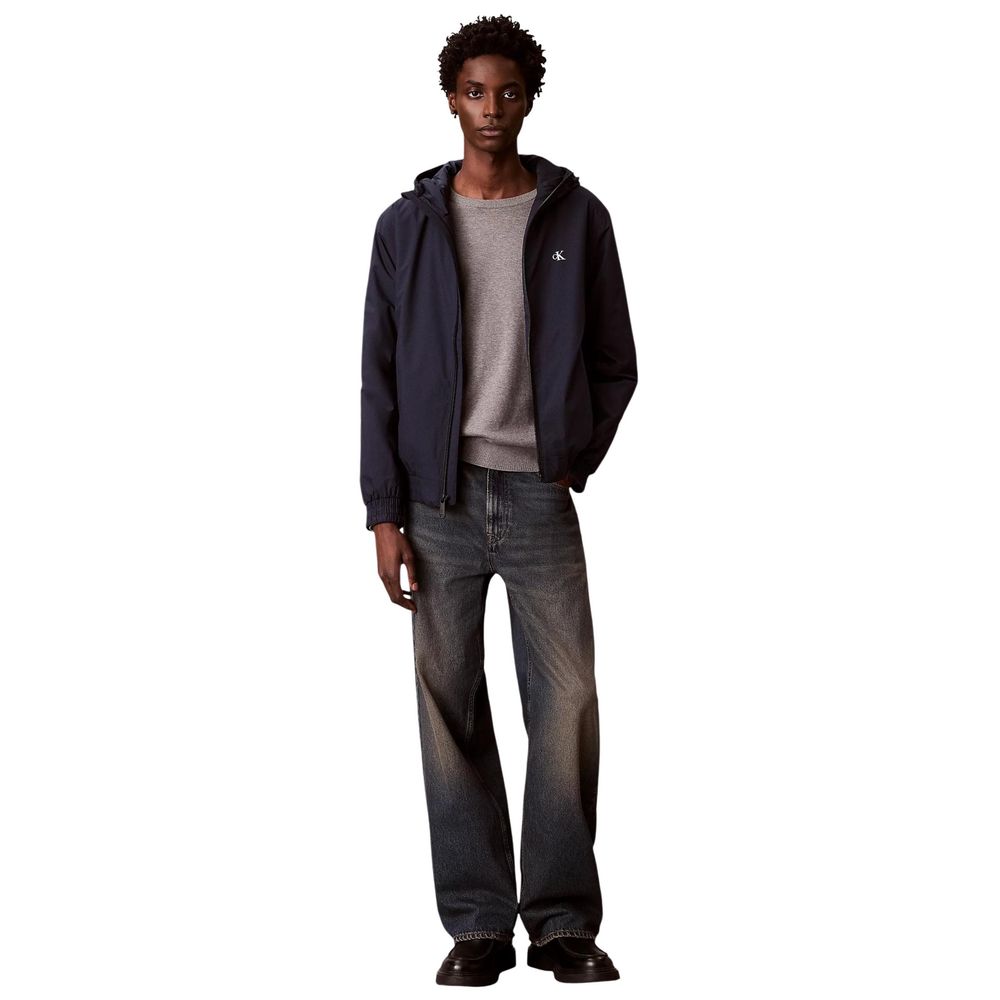 Calvin Klein Jeans Full-Length Blue Jacket in Recycled Polyester