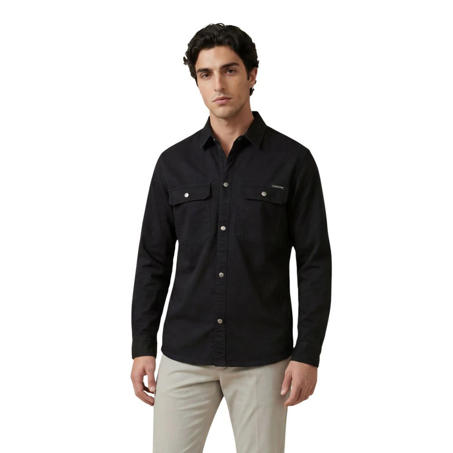 Calvin Klein Jeans Schwarzes Baumwollhemd