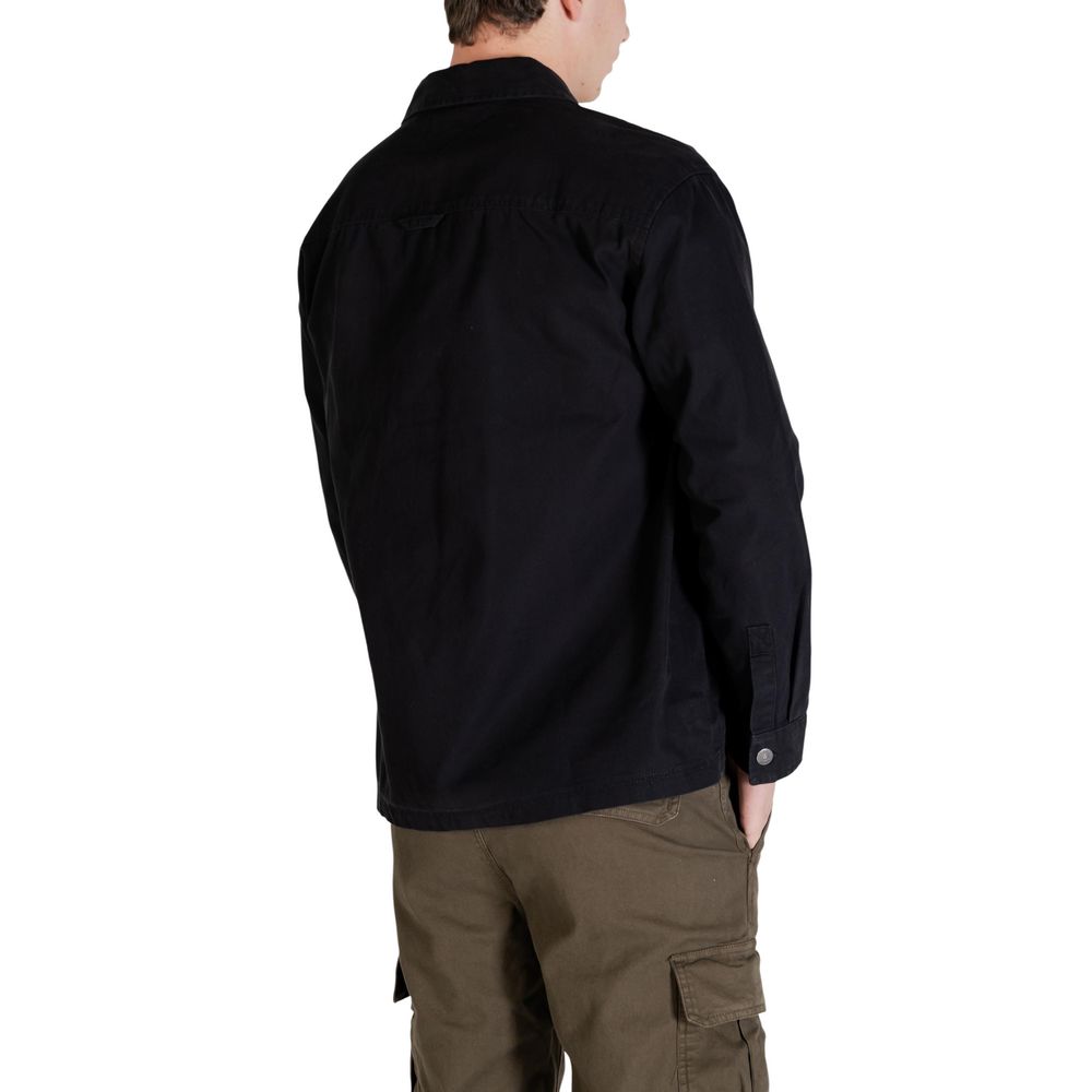 Tommy Hilfiger Jeans Schwarze Jacke aus recycelter Baumwolle