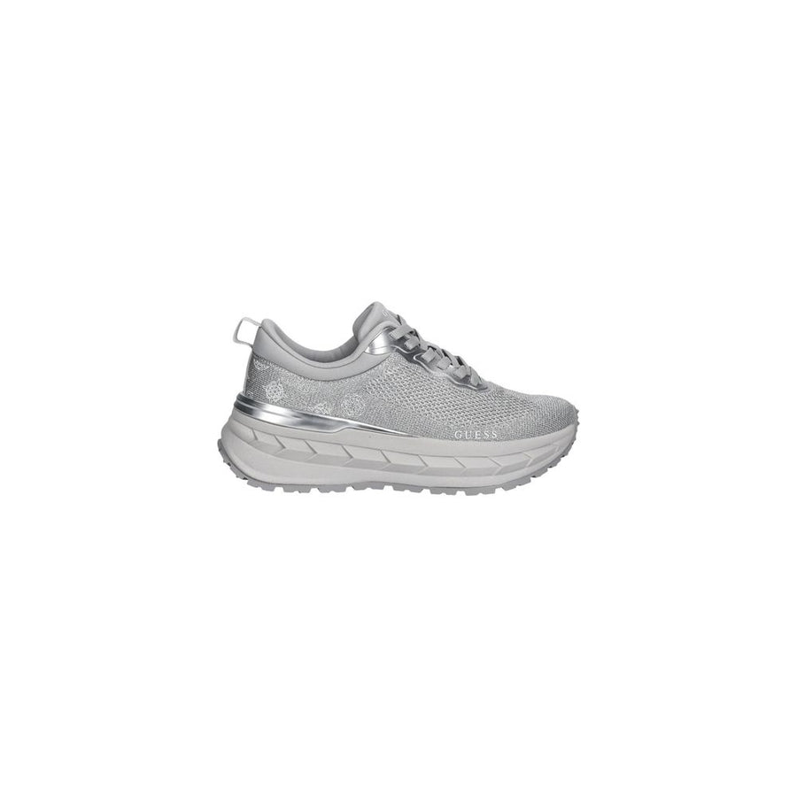 Guess Silberne Chunky Sneaker aus Polyester