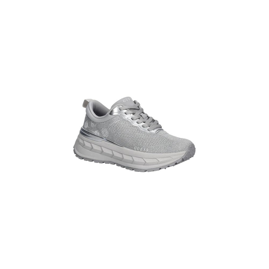 Guess Silberne Chunky Sneaker aus Polyester