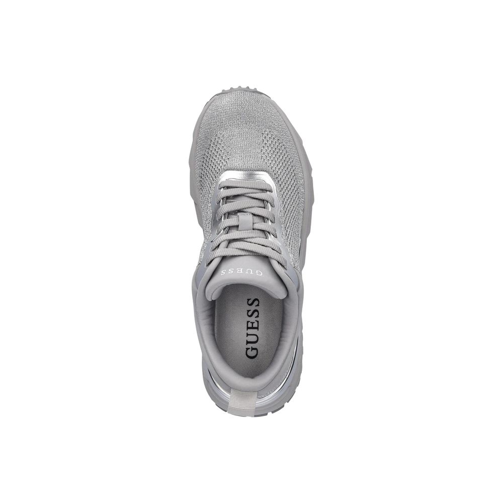 Guess Silberne Chunky Sneaker aus Polyester