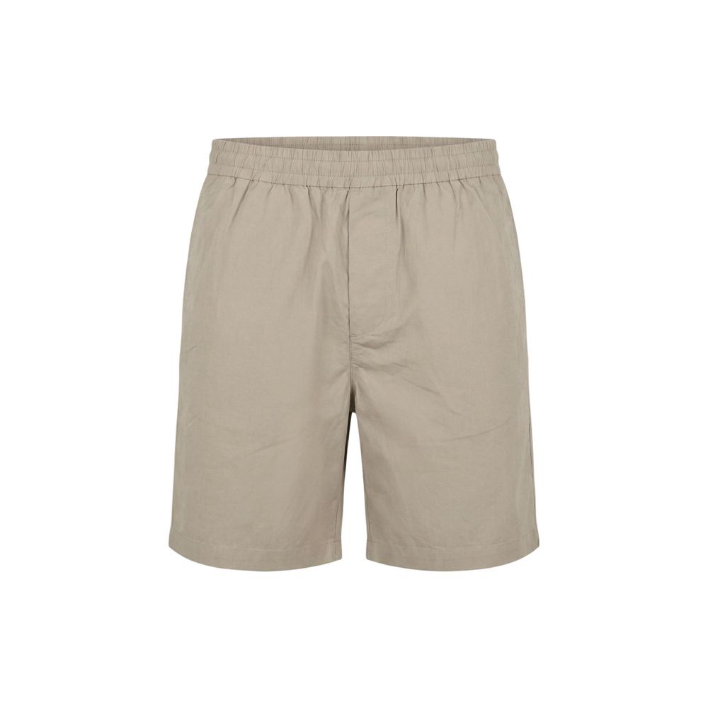 Armani Exchange Beige Baumwollshorts Knielang