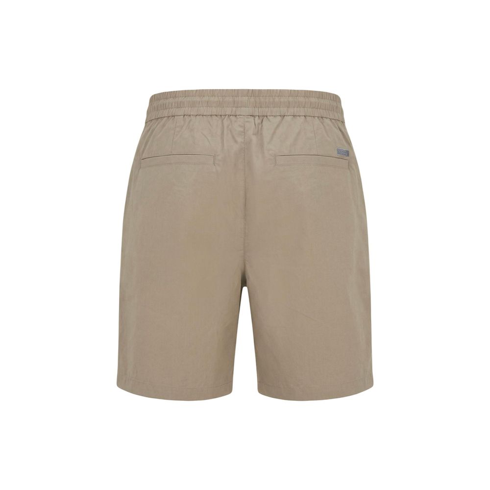 Armani Exchange Beige Baumwollshorts Knielang