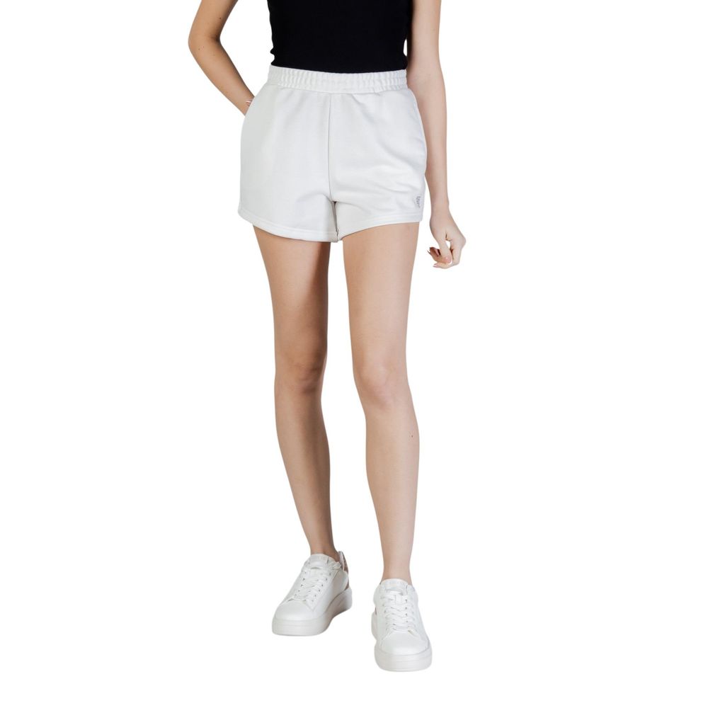 Guess Active Weiße Polyester-Shorts, kurz und mini