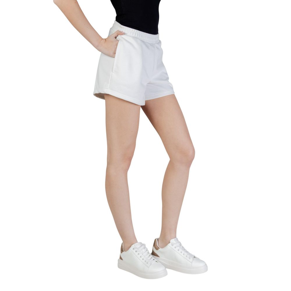 Guess Active Weiße Polyester-Shorts, kurz und mini