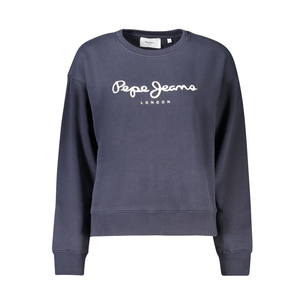 Pepe Jeans Blauer Baumwoll-Sweatshirt für Damen