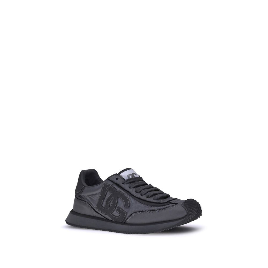 Dolce & Gabbana Black Fabric Sneakers