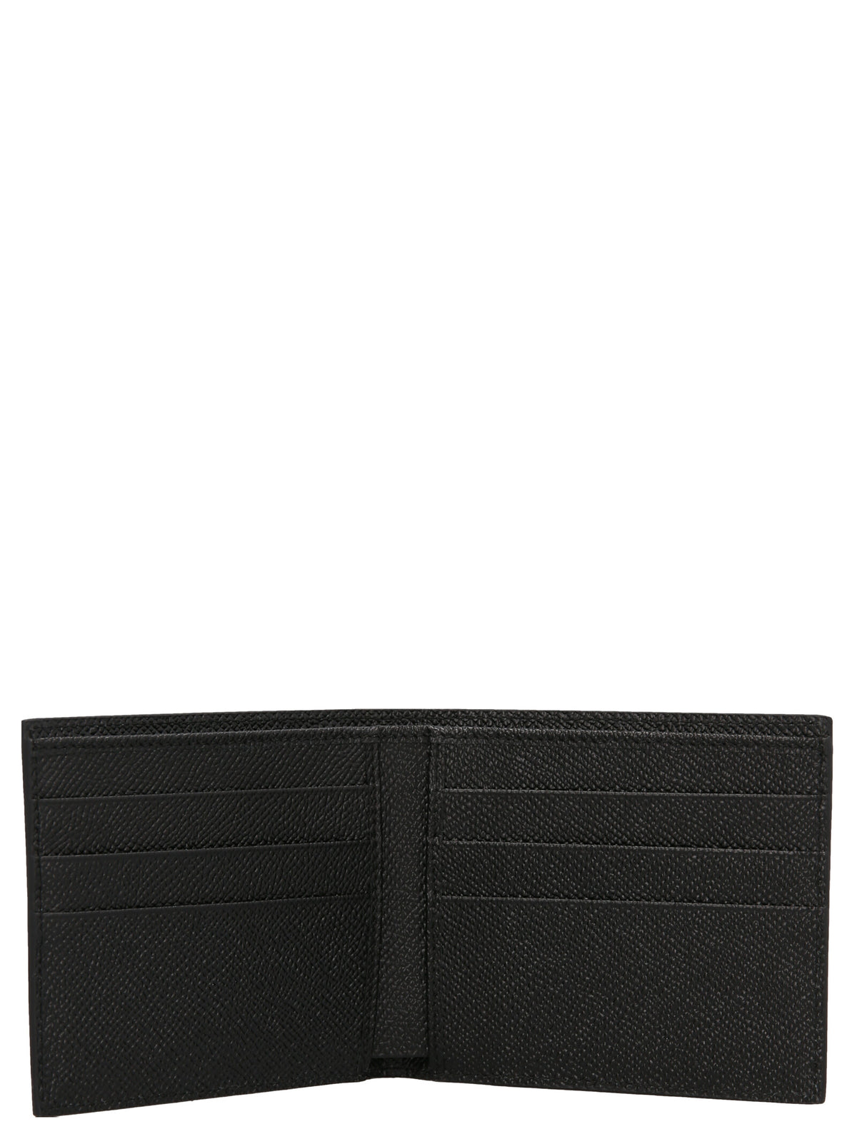 Dolce & Gabbana Schwarzes Kalbsleder Portemonnaie