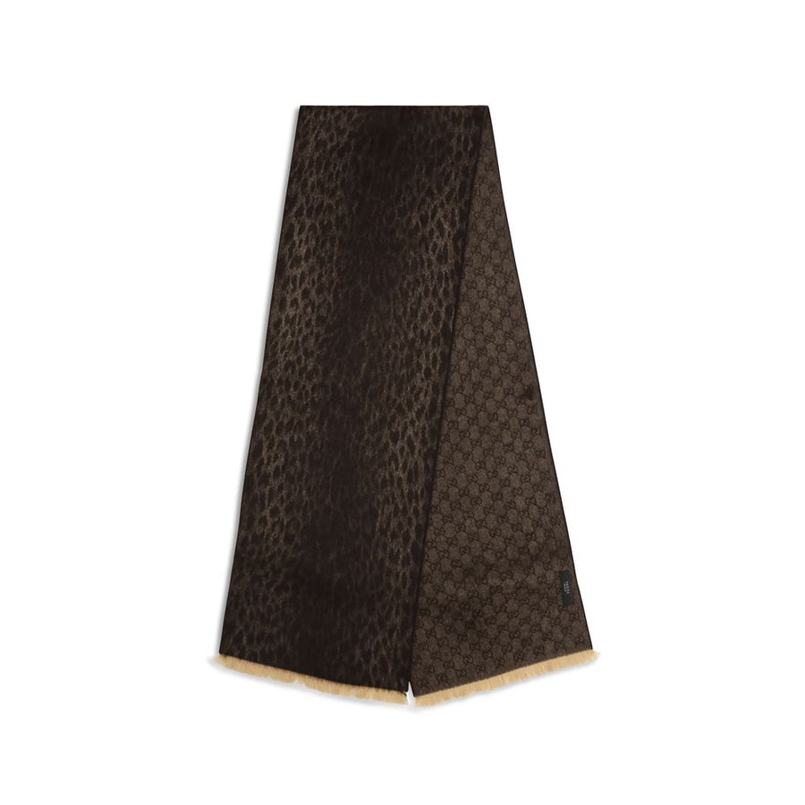 Gucci Brauner Wollschal Oves Aries