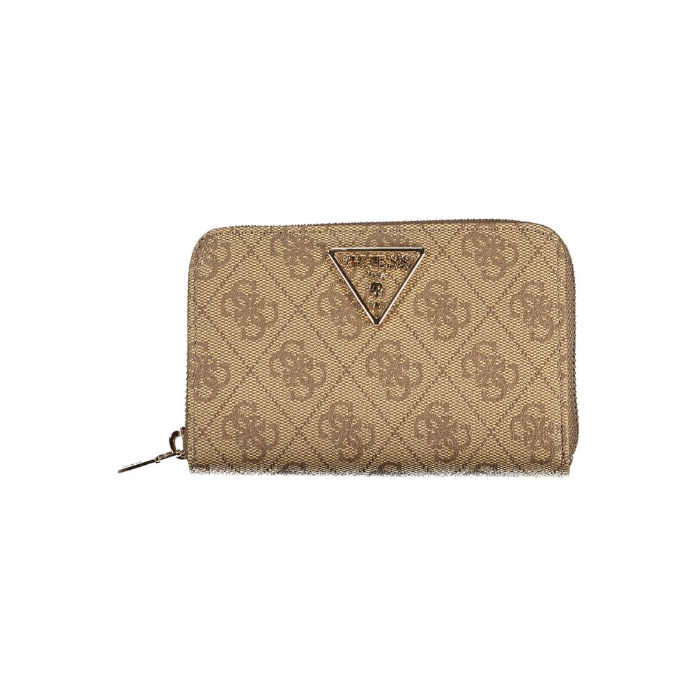 Guess Jeans Beige Polyurethane Damen Geldbörse