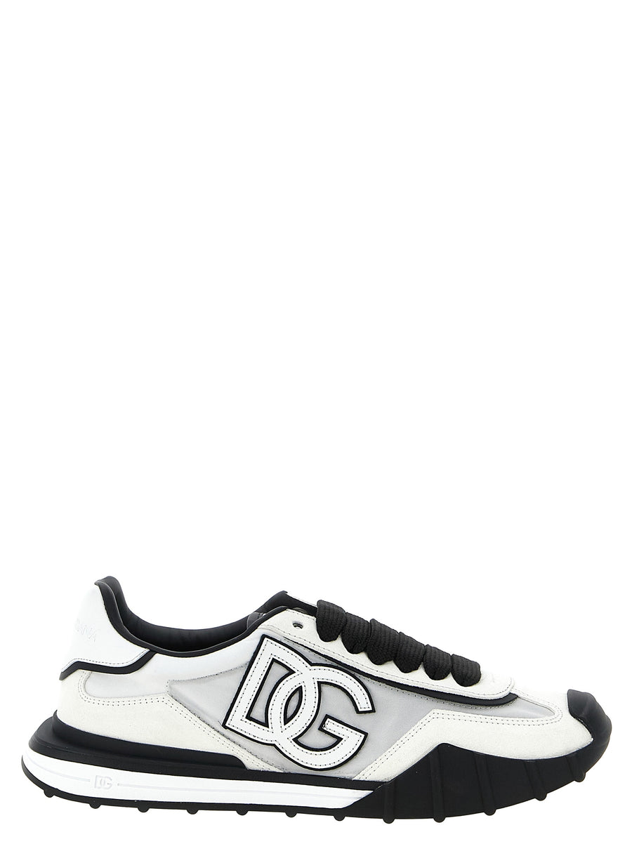 Dolce & Gabbana Zweifarbige Polyamid-Sneaker im Athletic-Stil