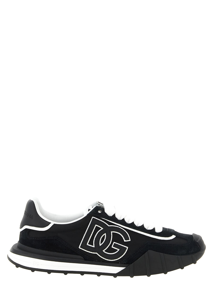 Dolce & Gabbana Schwarze Polyamid-Sneaker für Sport