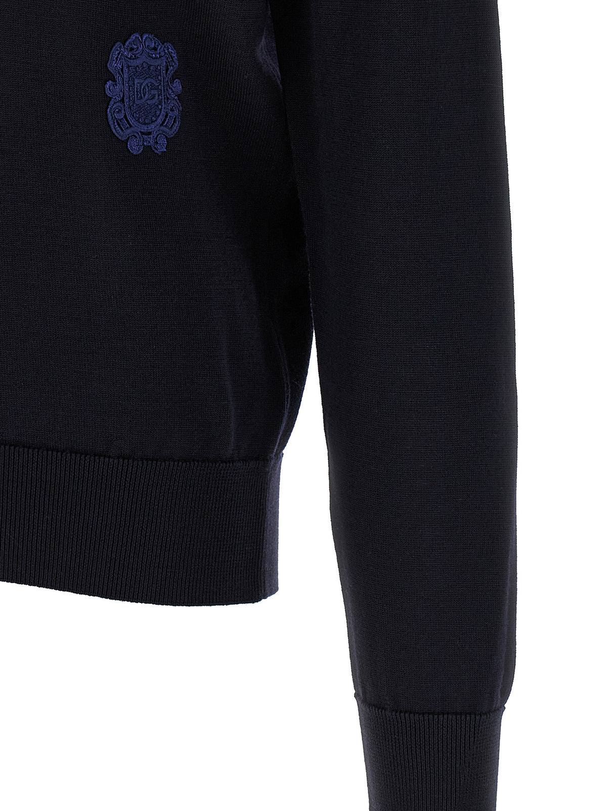 Dolce & Gabbana Blauer Cardigan aus Schurwolle