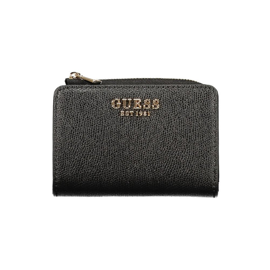 Guess Jeans Schwarzes Portemonnaie aus Polyethylen