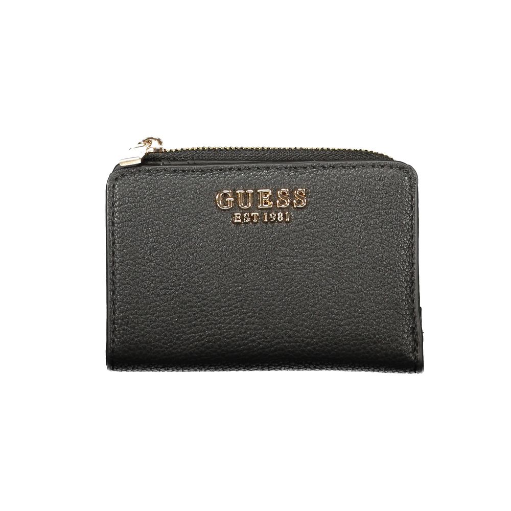 Guess Jeans Schwarzes Portemonnaie aus Polyethylen